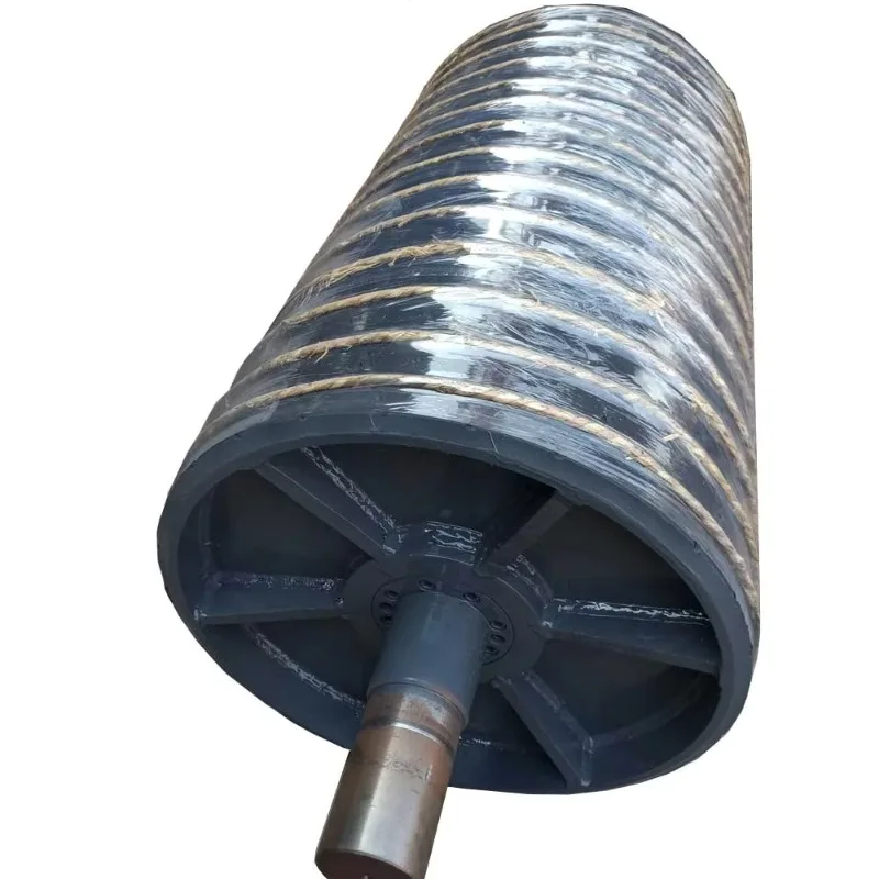 Conveyor Pulley Flat  Belt Take Over Drive Head Pulley Bending Tail Cold Plate Rubber Lag Sloth