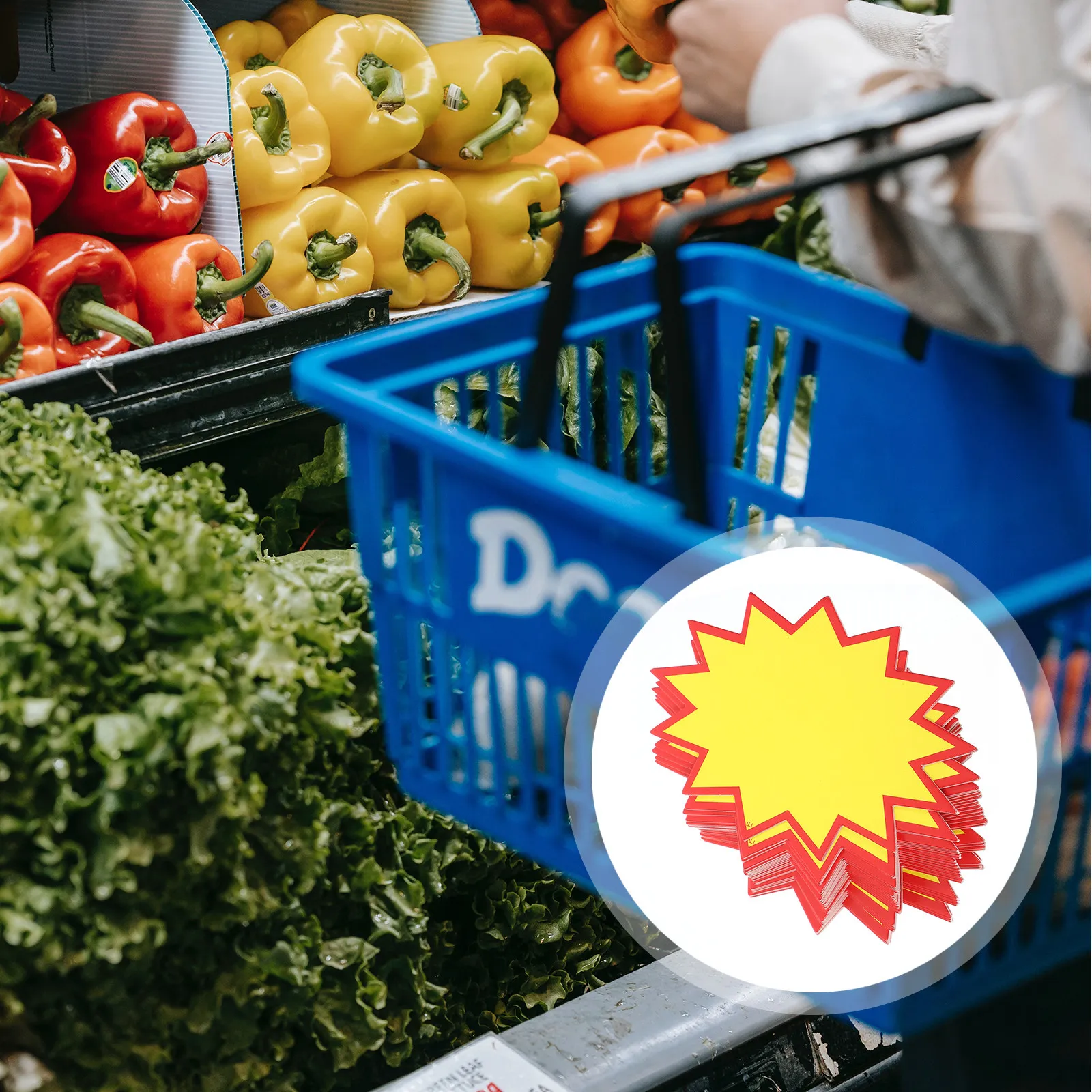 

200Pcs Retail Display Sales Tags Blank Supermarket Price Labels for Clothing Fruit Vegetable Shopping Mall Price Display Signs