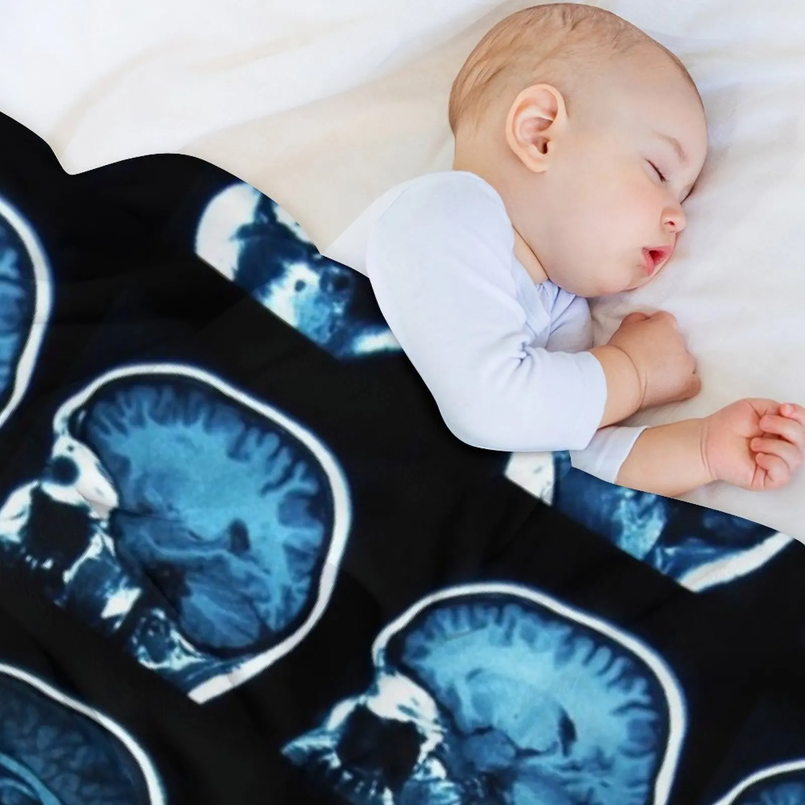 بطانية رمي الأشعة السينية من Brain MRI، بطانيات أنيمي كبيرة جدًا