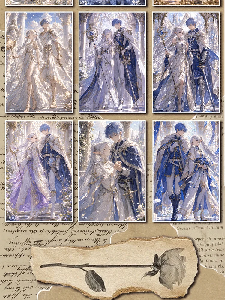 Frieren Cards Anime Shikishi Colored Paper Card Beyond Journey's End HD Print Desktop Ornament Wall Decor Cosplay Gift for Manga