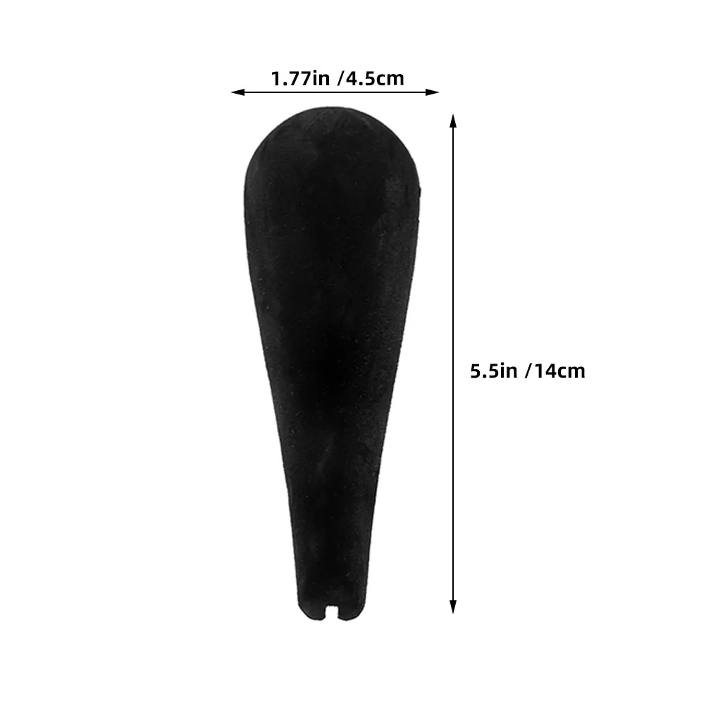 1Pair Black Shoulder Pads Thickened Widened Hanger Protectors Anti Slip Deformation Clothes for Coats Jackets
