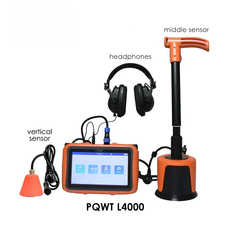 PQWT-L4000 Professional Underground Water Pipe Line In-walls Plumbing Tools Water Leak Detector