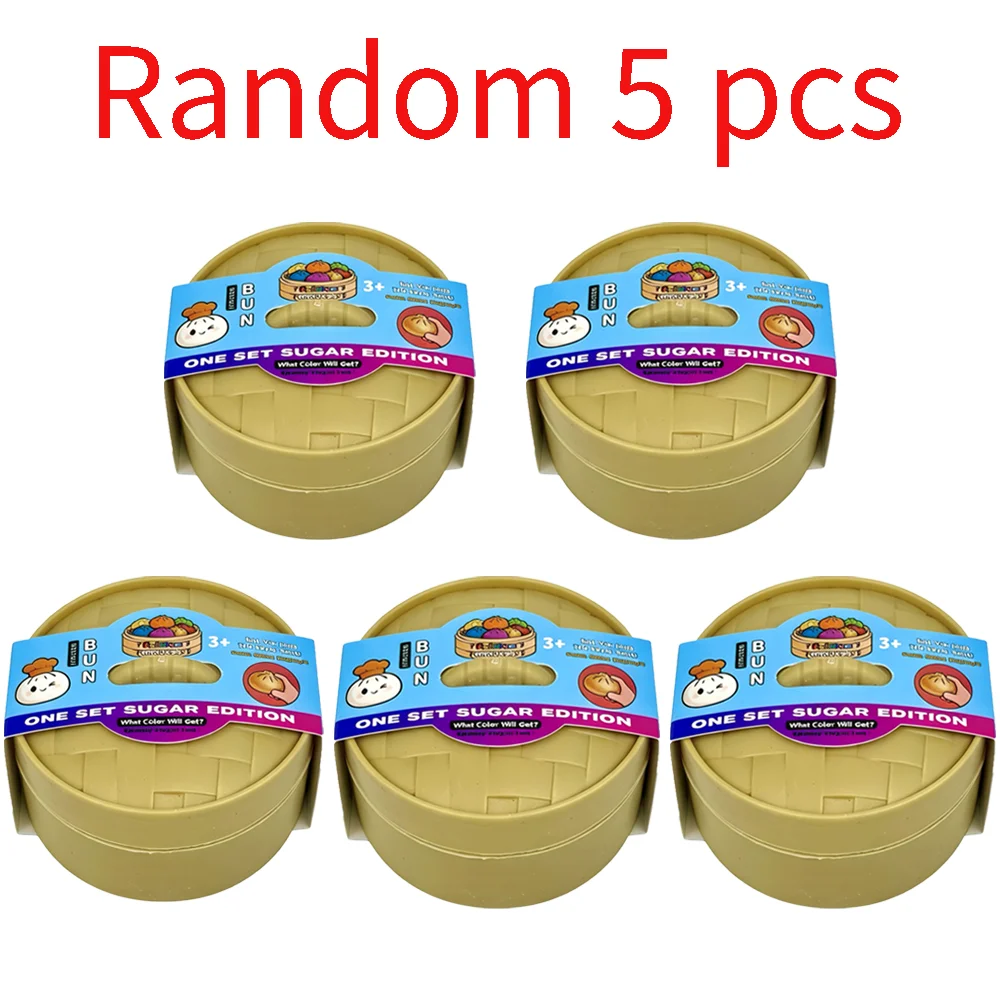 2026 NEW Colorful Simulated Steamed Bun Squishy Blind Box 1-6pcs with Dumpling Sensory Squeeze Toy for Stress Relief image 3