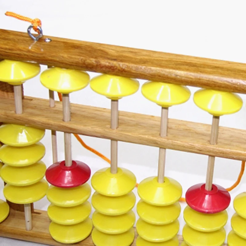 Chinese Abacus 13 Kolom Houten Hanger Groot Formaat Antislip Abacus Chinese Soroban Tool In Wiskunde Kinderen Wiskunde Onderwijs Speelgoed 58Cm