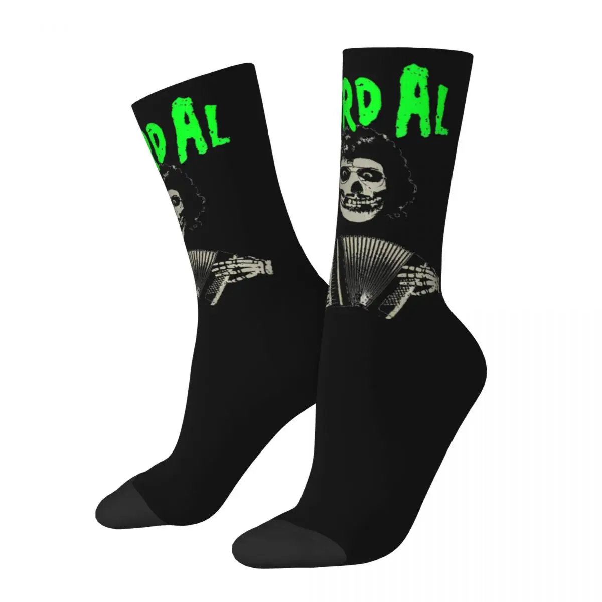 Winter Warm Retro Women Men Weird Al Meets The Misfits With Accordion Socks Breathable Crew Socks