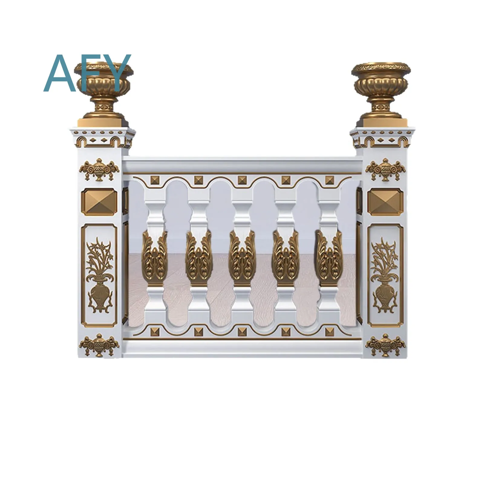 Cement Railing Mold for Stair Handrail Roman Column Balcony Vase Column Chinese Style Concrete Formwork Garden Decorative
