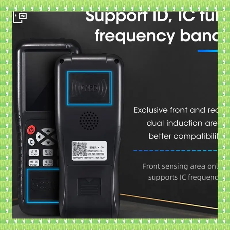 

RFID Copier With Full Decode Function Smart Card Key NFC IC ID Duplicator Reader Writer (UID Key T5577 Card)