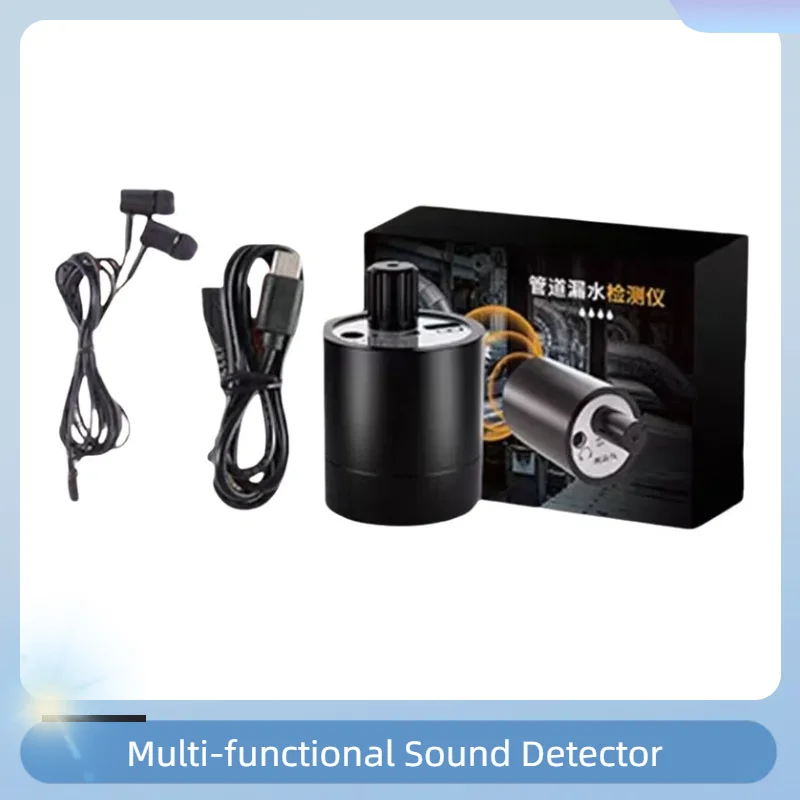 Détecteur de fuite d'eau multifonctionnel, détecteur sonore pour tuyaux, adapté à la détection de fuite dans diverses tuyaux de Construction