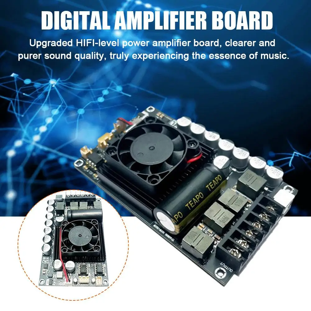 Upgraded MAX Version TPA3255 600W High-power 300W + Low High Board Digital 300W Quality Amplifier Stereo HIFI Noise Y7Z7