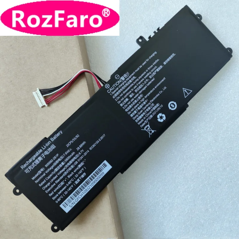 RozFaro For Chuwi Minibook X CWI558 N100 10.8-Inch 505592-2S1P Laptop Battery For Aierxuan Dere For TENKU MOBILE S10 10.51-Inch