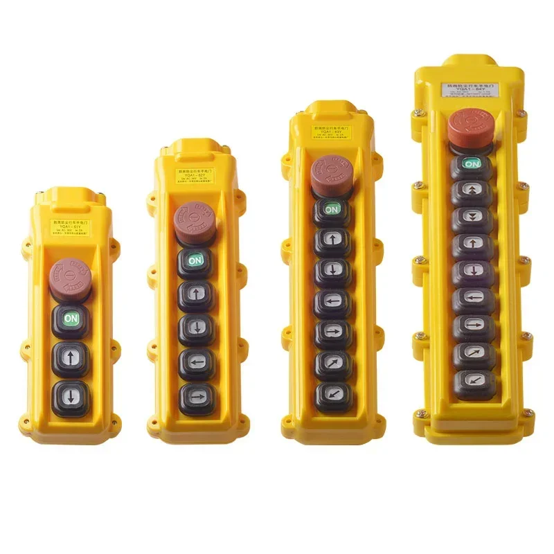 

61Y 62Y 63Y 64Y Rainproof Single Double Speeds Hoist Switch Push Button for Crane Switch Pendant controller 61YS 62YS 63YS 64YS