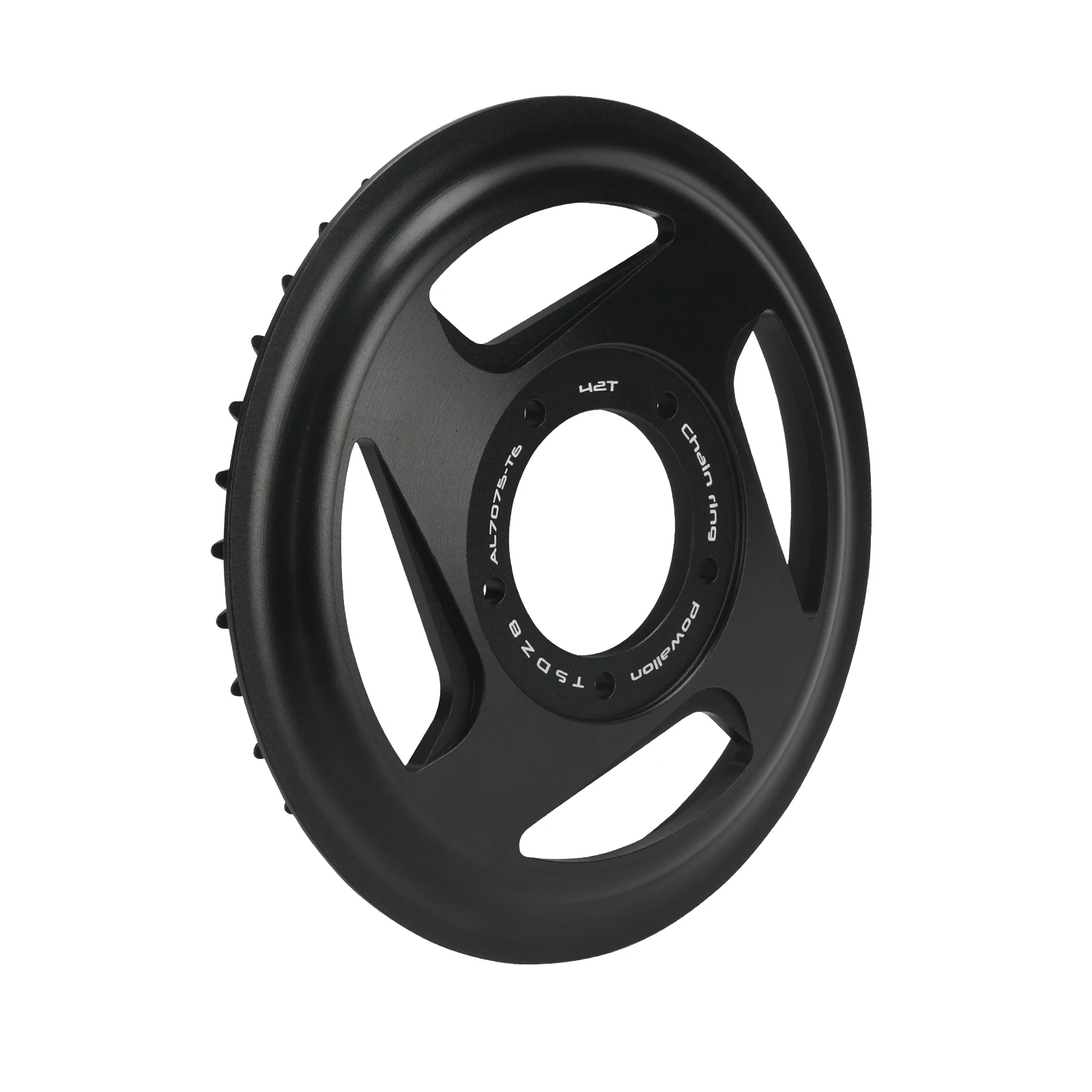 AliExpress NONE EBike Offset Chainring 42T for TSDZ8 Mid-Drive Motor, Integrated Chainwheel with Guard for Electric Bike Conversion Kit