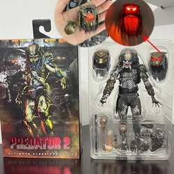 NECA Elder Predator Figure With LED Predator VS Alien Edition Predator Alien Hunter Action Figure Model Collectible Gifts