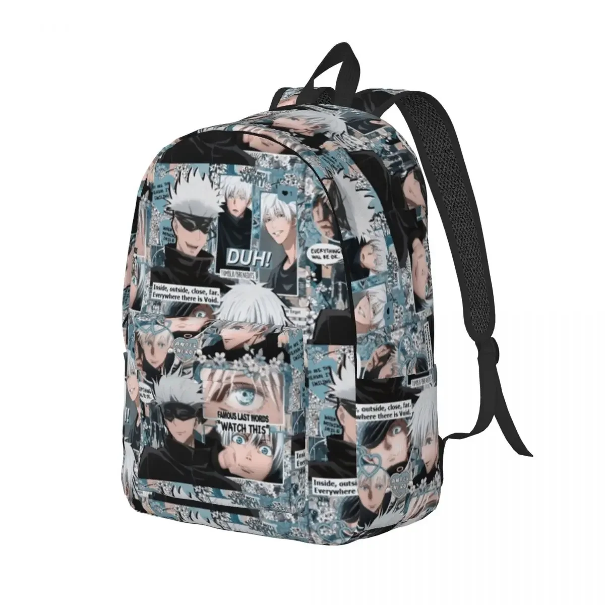 Gojo Satoru Collage Manga dla mężczyzn Kobiety Student School Bookbag Jujutsu Kaisen Anime Plaid Daypack Middle High College Hiking