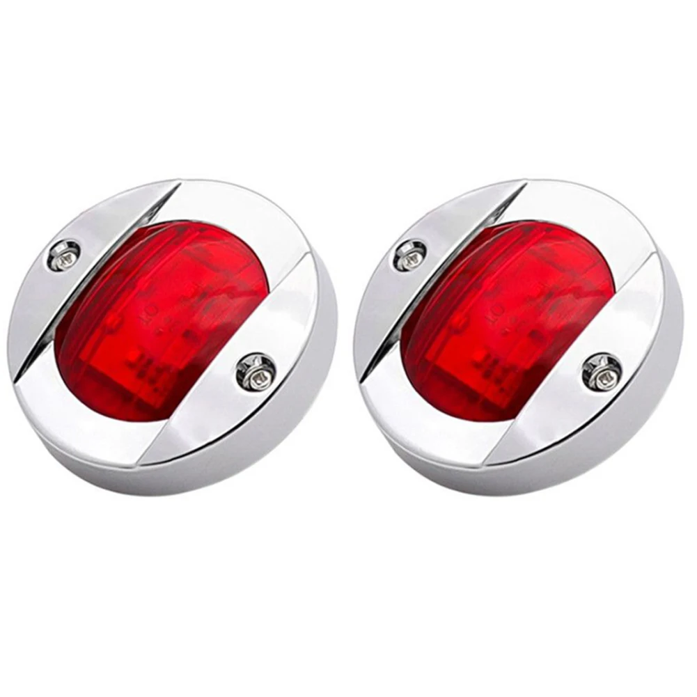 Universal Side Marker Lights, Luzes traseiras para caminhão, Van, ônibus, trator, reboque, vermelho, verde, luz de largura