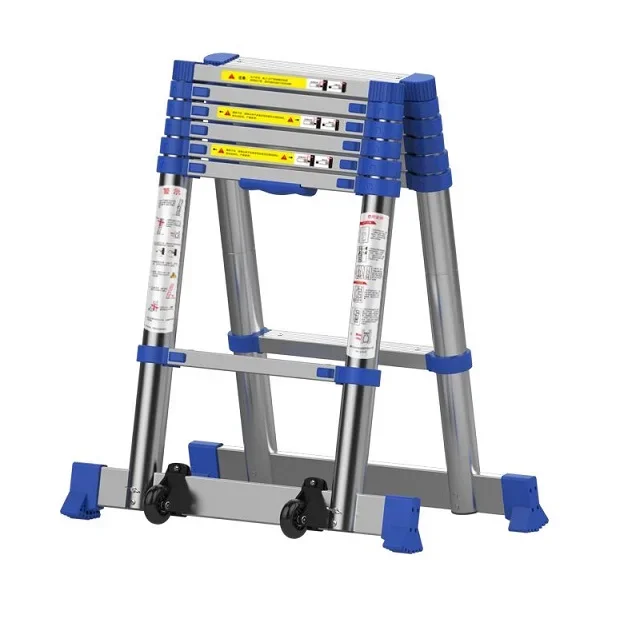 الدرج التلسكوب المحمول الألومنيوم قائم بذاته