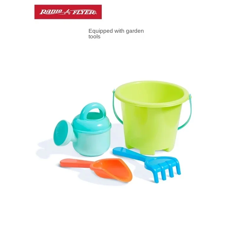 U.S. RadioFlyer Children's Beach Toys Set Play Sand Baby Water Play Digging Shovel Tool Hourglass