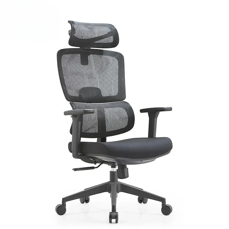 

Waist Full Network Office Chair 3D Armrest Conference Chair Ergonomic Nylon Feet