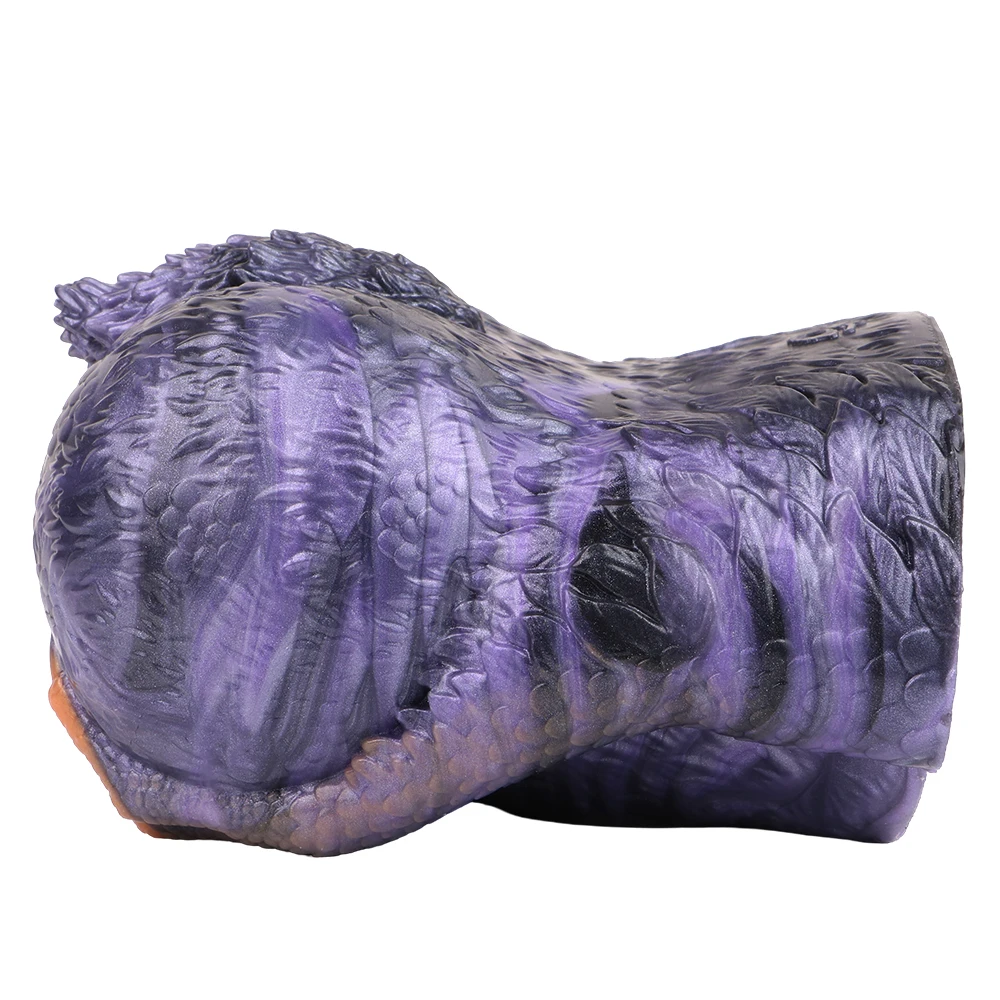 GEEBA 3D Textured Pocket Pussy Stroker For Men Medical-Grade Silicone Male Masturbator Fantasy Monster Onahole Adult18+ Sex Toys