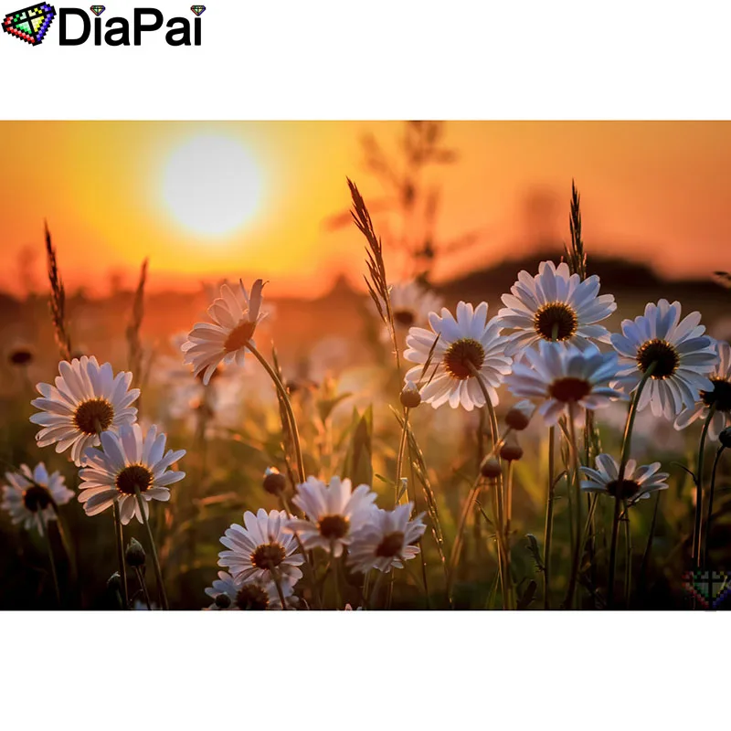 

DIAPAI 3D Diamond Painting "Sunset scenery" DIY Full Rhinestones Drill Cross stitch Kits Square Round Diamond Embroidery A26541