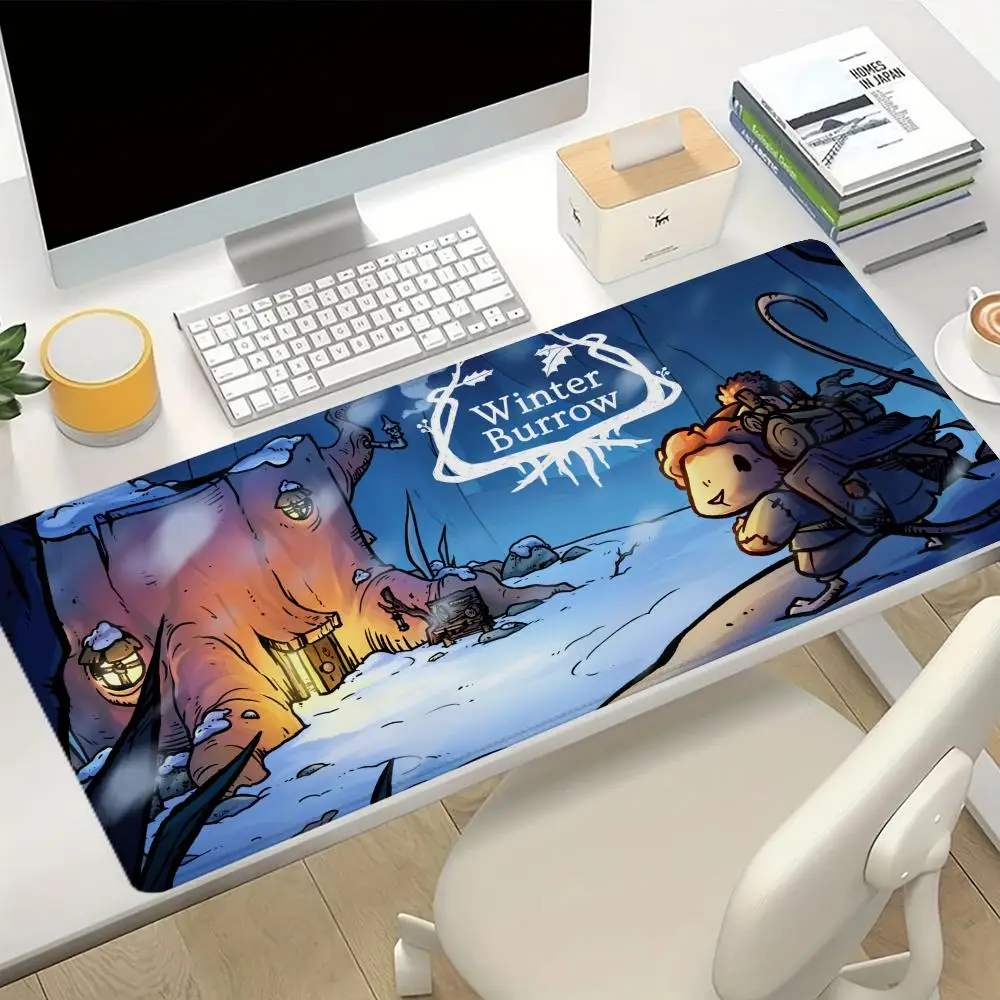 

New W_Winter B_Burrow Gaming Desktop Pad, Gaming Mouse Pad, Office Desk Decoration, Laptop Pad, Keyboard Pad, Rubber Anti-slip
