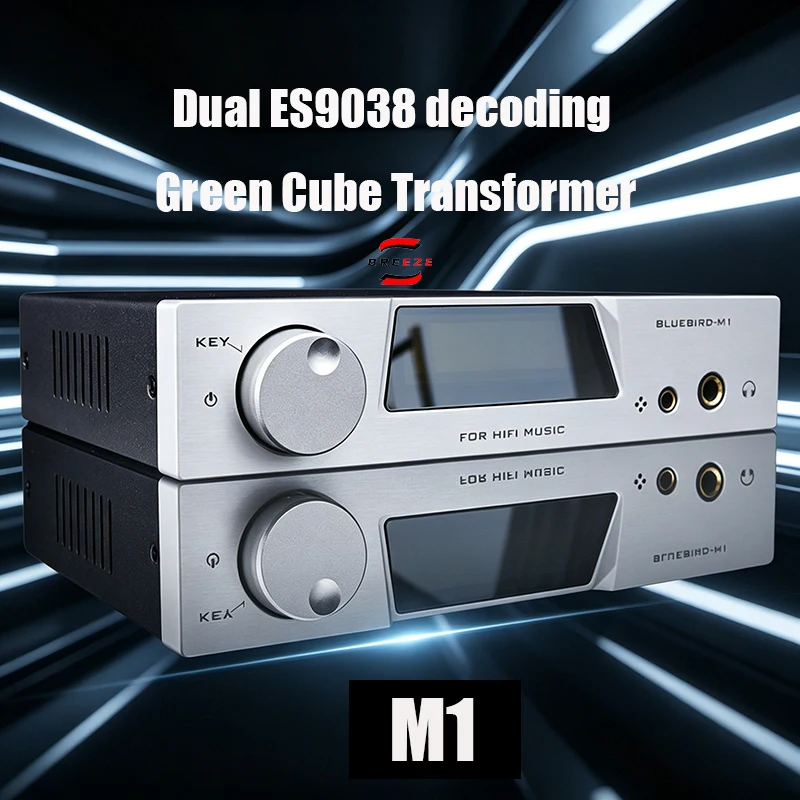 BREEZE 2027 New Bluebird M1 Dual Core ES9038 Decoder Bluetooth 5.4 LDAC Linear Power Supply HIFI Device DSD512