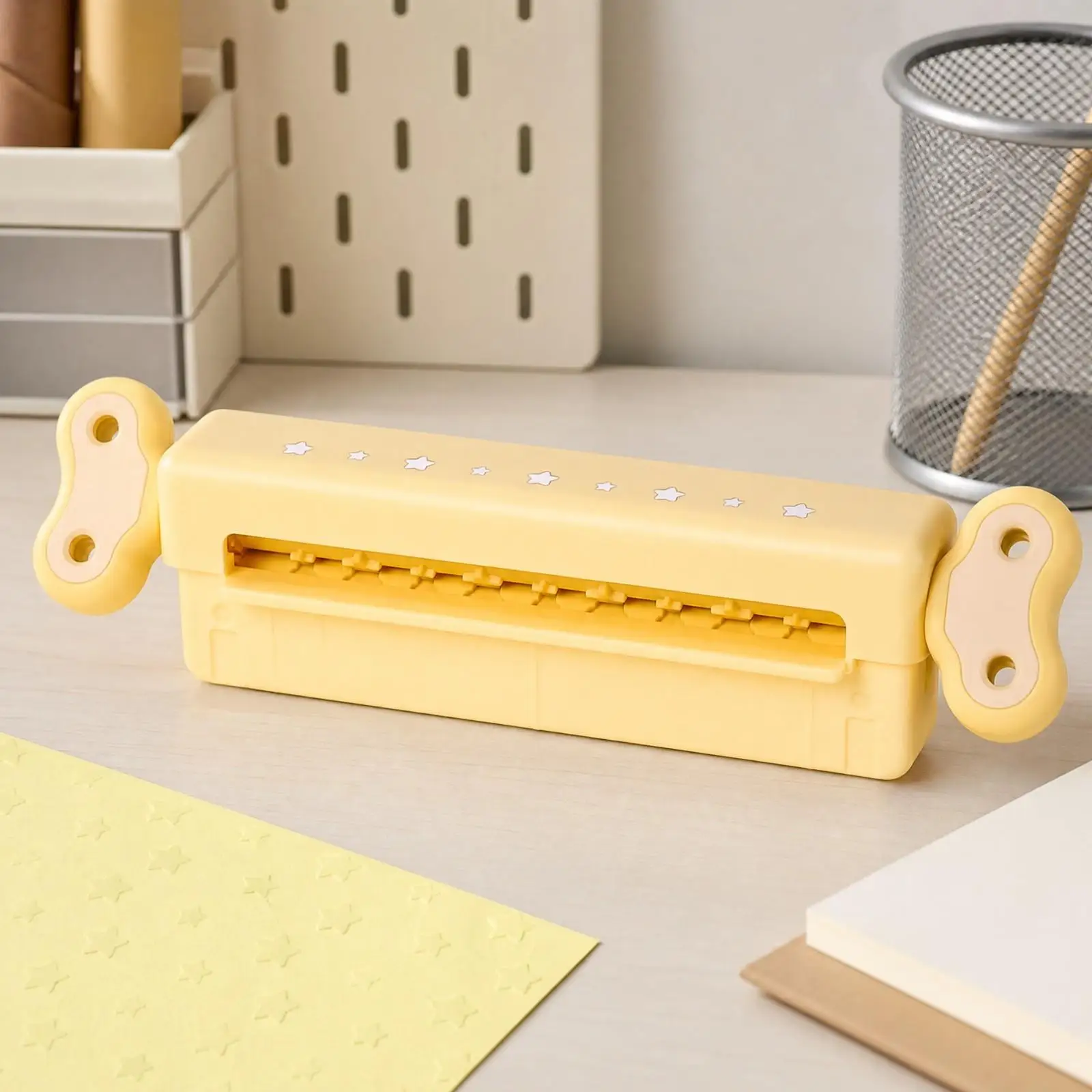 Clamp-Mounted Paper Embossing Tool Consistent Pressure for Scrapbookers