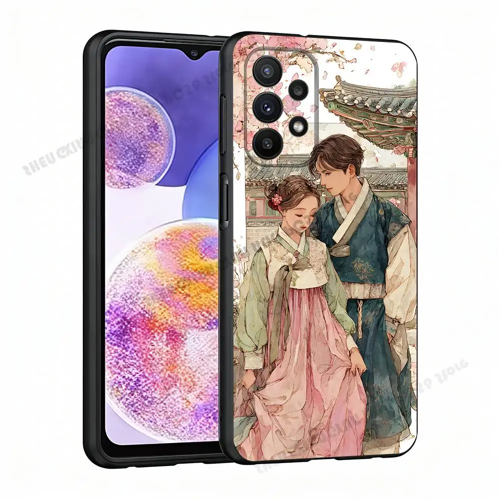 Korean Tradition Lover Phone Case For Samsung A21 31 51 53 71 20 22 30 32 42 50 01 02 10 11 4G 5G Cover