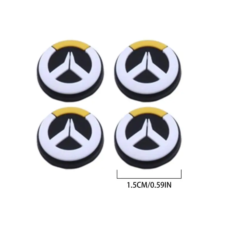 サムスティックカバー,ps5,ps4,xboxonesシリーズx用シリコンジョイスティックグリッププロテクターケース,4個