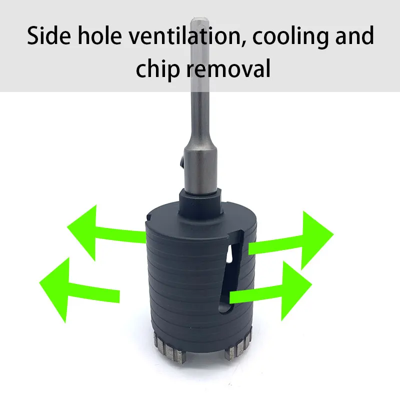 68-72MM 4-5Teeth SDS-PLUS Cement Hole Opener Diamond Core Bit Concrete Wall Hole Saw Drill Bit Set Electric Hollow Core Drill