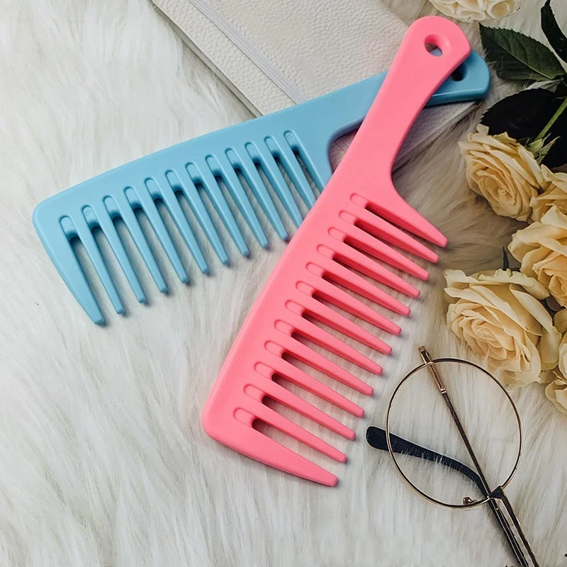 Anti-Static Plastic Hairdressing Wide Tooth Smooth Hair Comb men\'s and women\'s household Heat Resistant Pro Salon Styling Tools