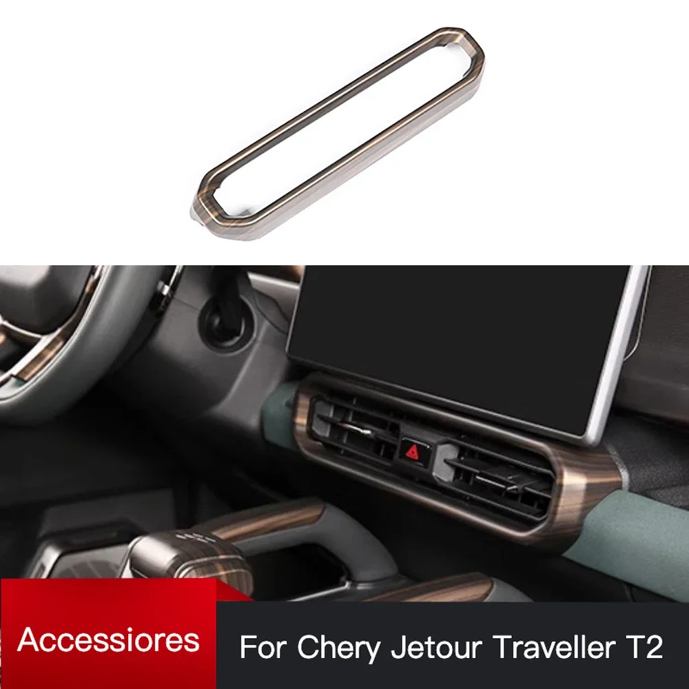 

cherry Jetour Traveller T2 2023 2024 Jetour T2 Styling Central Control Air Outlet Panel Cover Decorative Protection Frame