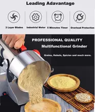 Dry Food Grinder Mill 800g 700g for Grains Spices Herbs Coffee #4