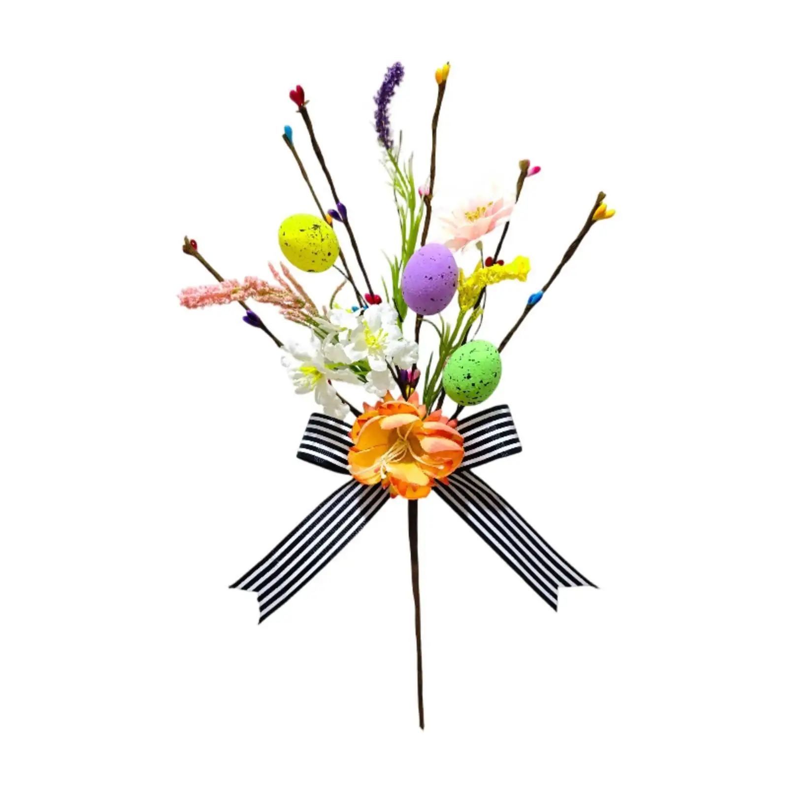 Decorative Easter Spray Festive Home Decor Colorful for Door, Party