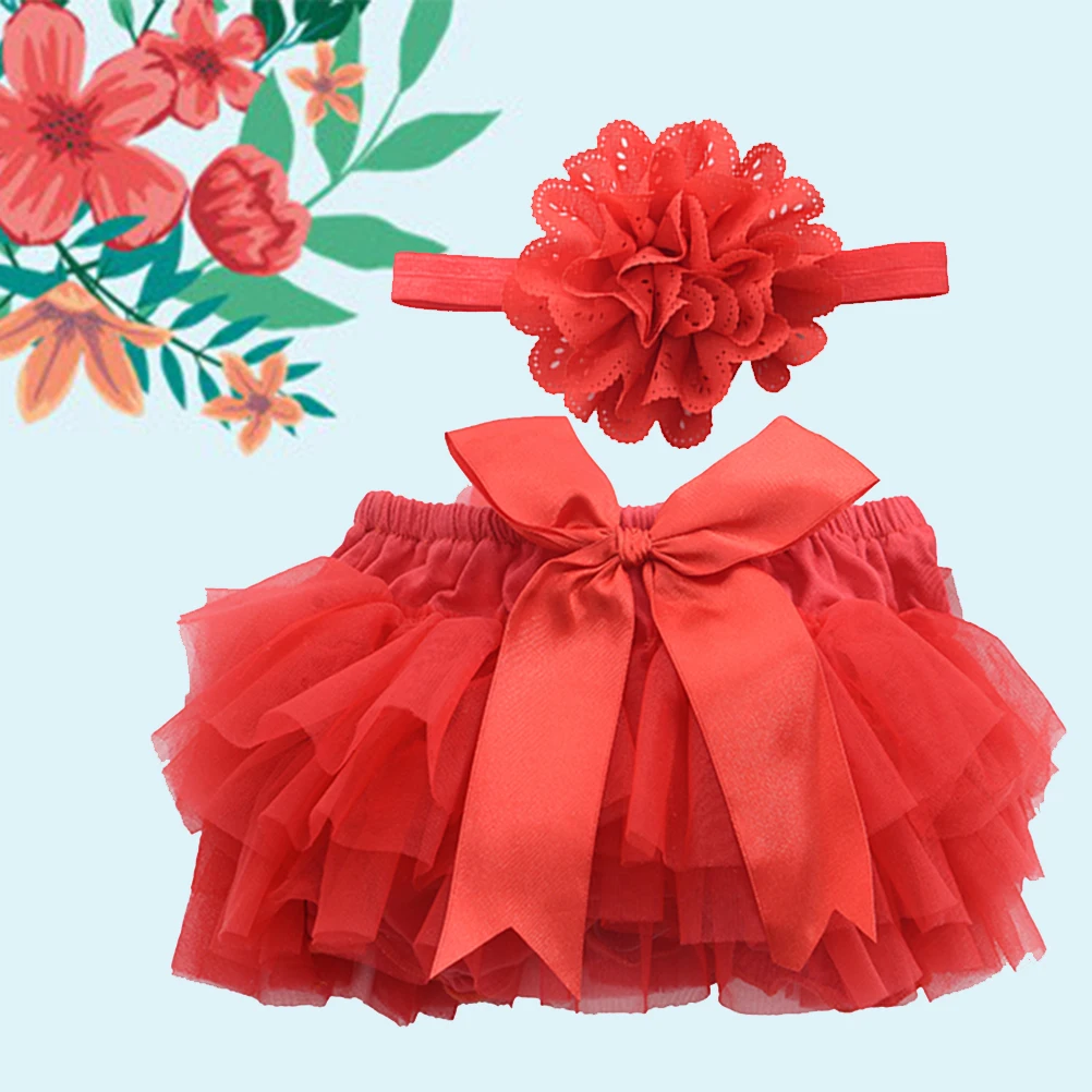 

1pc Soft Tulle Layers Satin Elastic Waistband Skirt For Girls Durable Baby Clothes Accessory Skirt