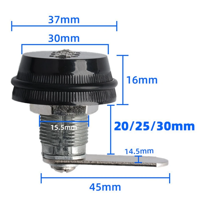 20 mm mechanisches Zahlenschloss, Diebstahlsicherung für Büro, Aktenschrank, Schublade, Umschlag, Box, Aufbewahrungsschrank