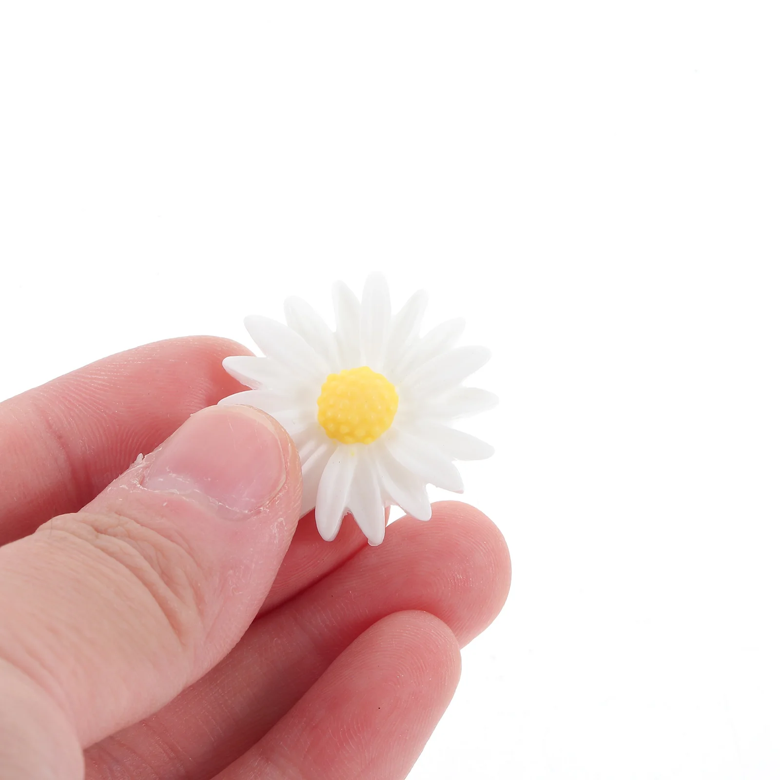 

80 Pcs Flora Resin Floral Accessories Decorations Flower Charms Large Party Daisy