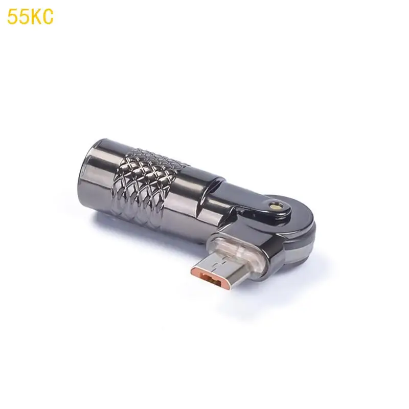 

55KC 90 Degree Type C To USB Adapter Enables Fast 3A Charging 480Mps Data Transmission For Cameras And Headphones