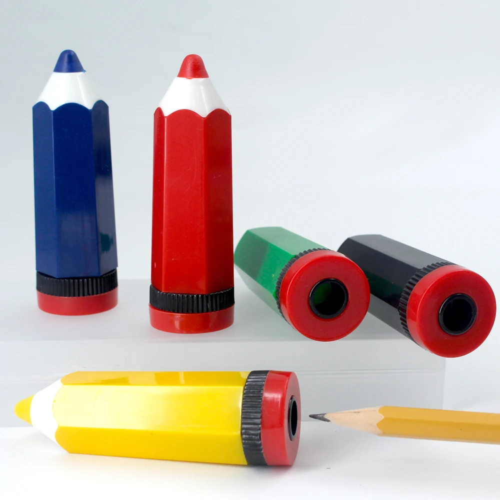 Creative cartoon pencil-shaped single-hole color pencil sharpener  558A