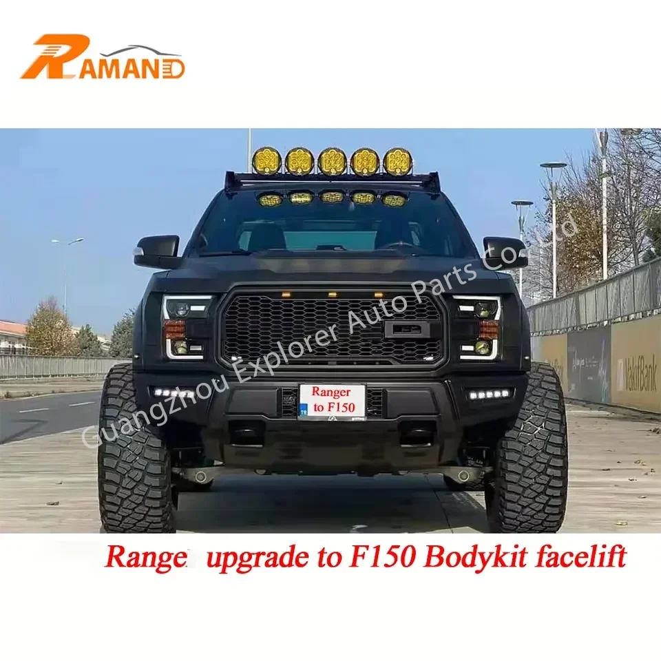 RAMAND Bodykit Ranger T6 T7 T8  Facelift to F150 Lift Kits For Ranger F150 Body Kit Upgrade