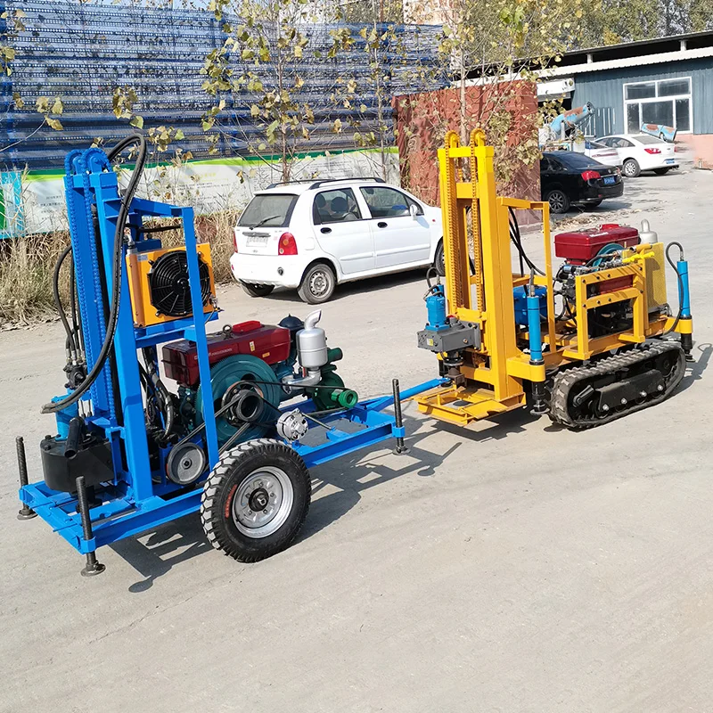 Customized Diesel Wheel 28HP Superior Quality 100M Smooth Borehole Stable Output Water Well Drilling Rig