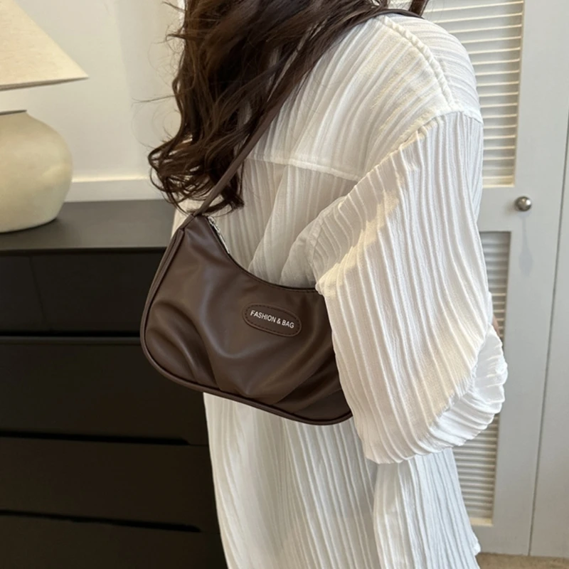 Pleated Carrying Purse Simple Fashion Bag Handbags Shoulder Bags Bags