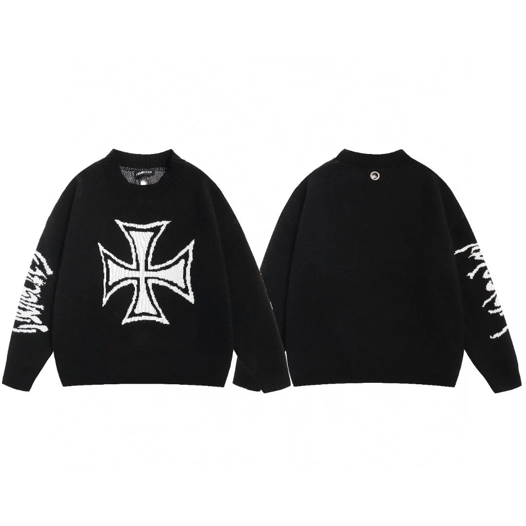 

Американский свитшот в стиле High Street с круглым вырезом, свободного кроя, повседневный, универсальный, из хлопка и полиэстера, осенне-зимний, новинка.