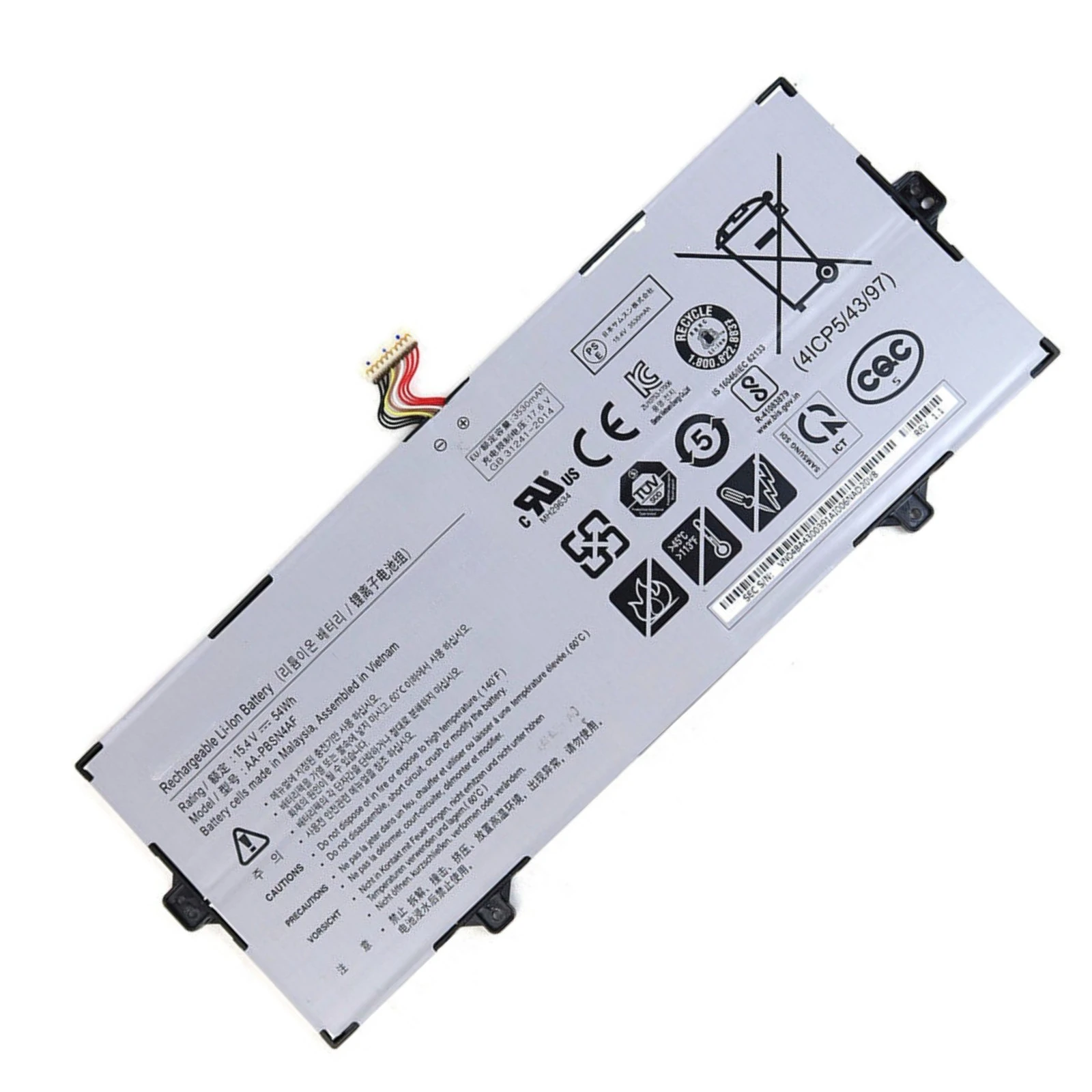 NP730QCJ NP730QDA 54WH For SAMSUNG 3530MAH 4-CELL BATTERY BA43-00391A