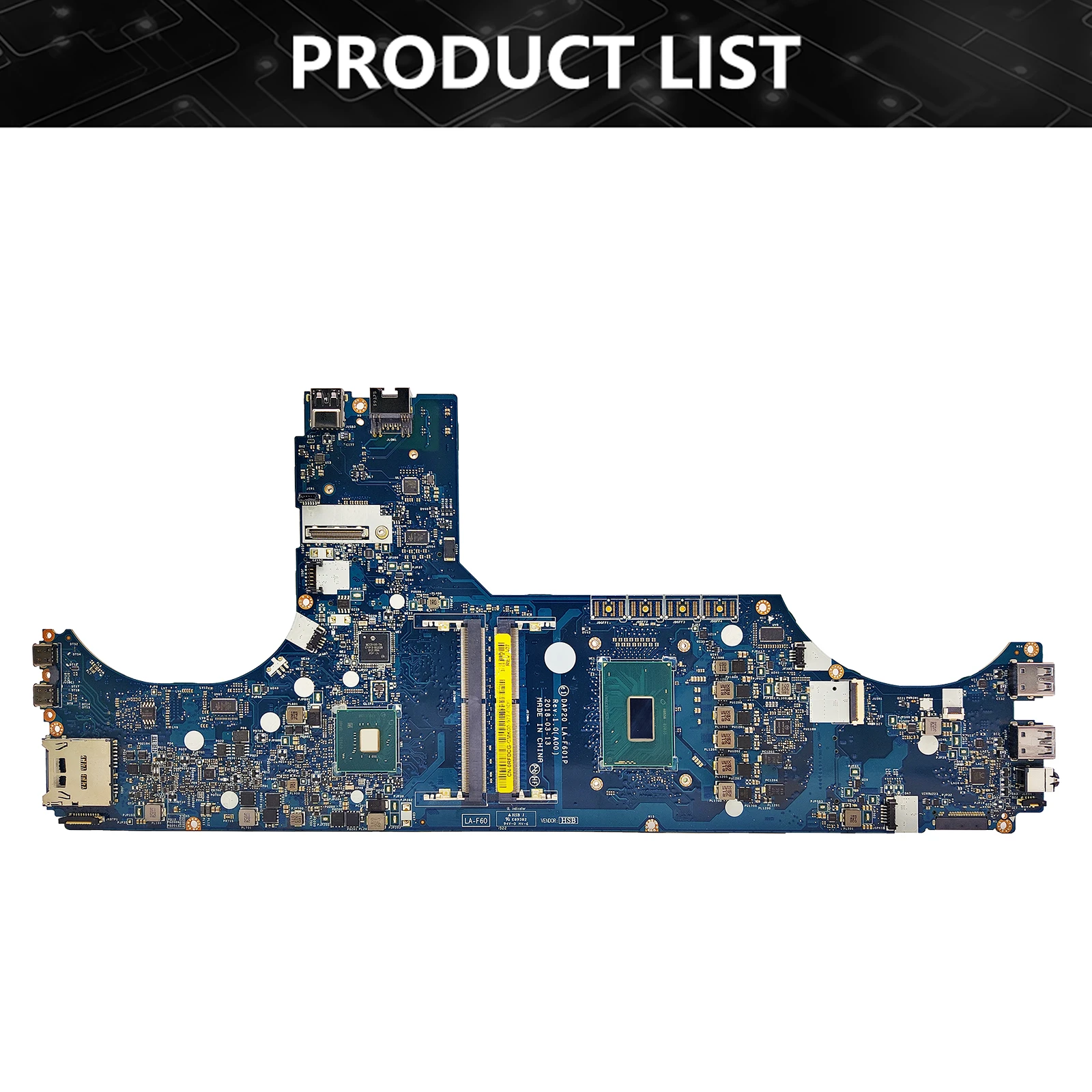 Placa base para ordenador portátil DELL Precision 7730 LA-F601P 0RFDCG 0CVMJW 0V490F 0GP3DD placa base para portátil i5 i7 CPU de 8. a generación