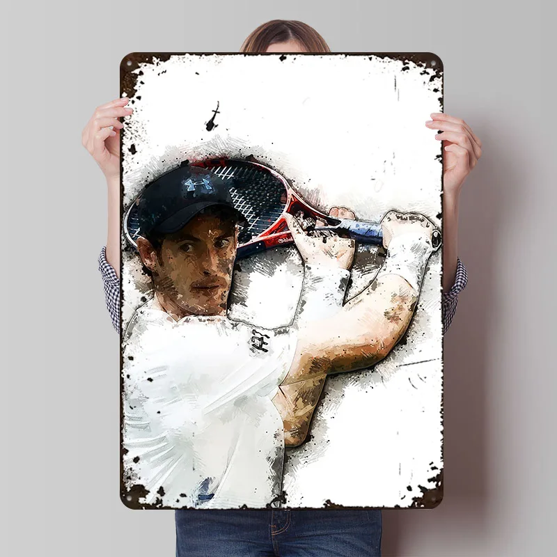 

Металлический постер Энди Мерри, индивидуальный настенный декор, ретро-винтажные жестяные таблички для украшения мужской комнаты, игровой комнаты, домашнего декора