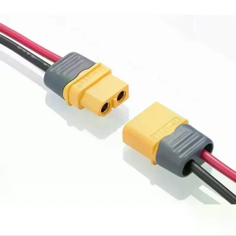 

1 Pair XT60H Male Female Connectors Plugs With Sheath XT60 Upgrade Connectors For Lithium Battery RC Planes Car