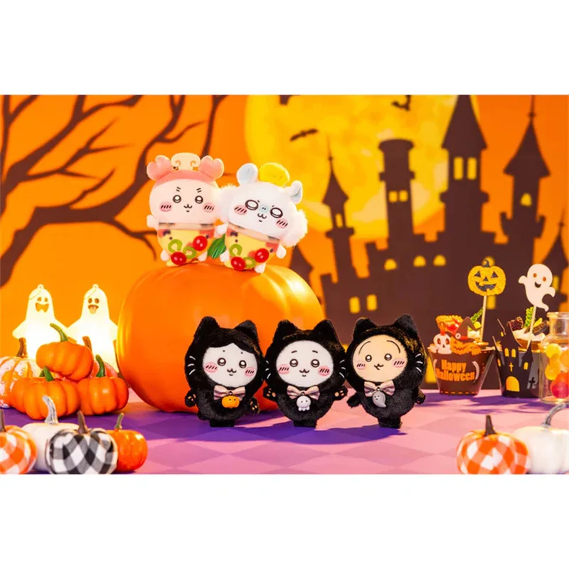 Halloween Chiikawa Plush Toy 4inch Kawaii Usagi Hachiware Keychain & Bag Charm Cute Cosplay Pendant Gift for Children - Image 3