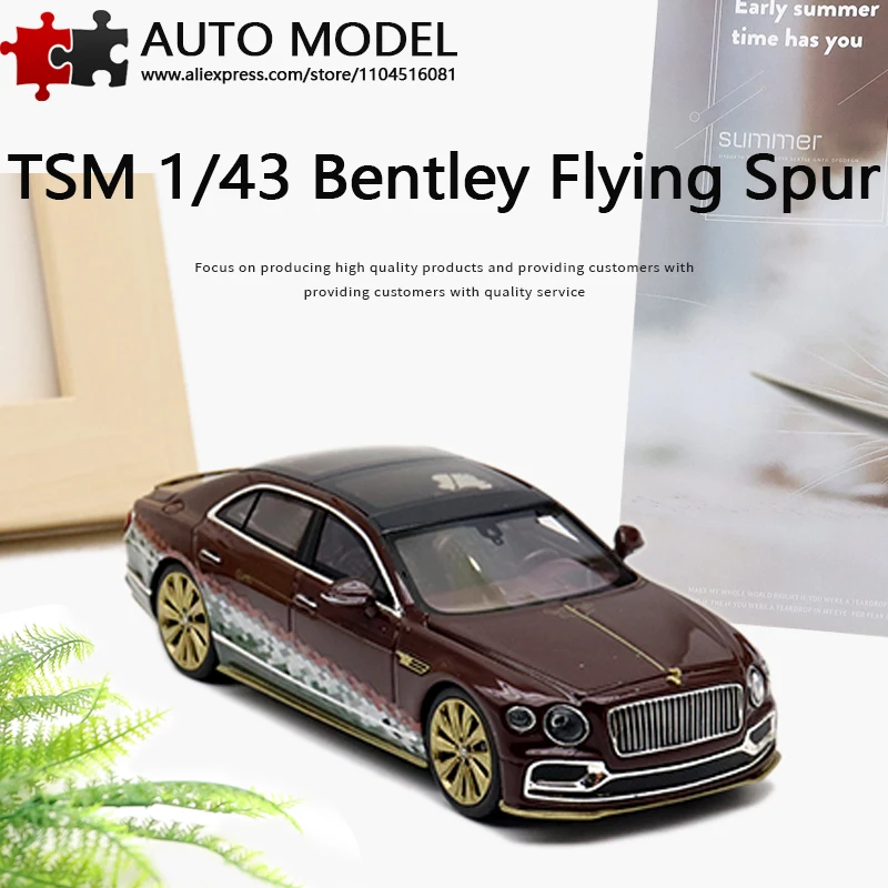 

Коллекционная модель автомобиля Bentley Flying Spur Reindeer Eight Christmas Edition из смолы, масштаб 1:43, статическая литая модель, игрушка для взрослых, подарок, украшение, подарок для мальчиков