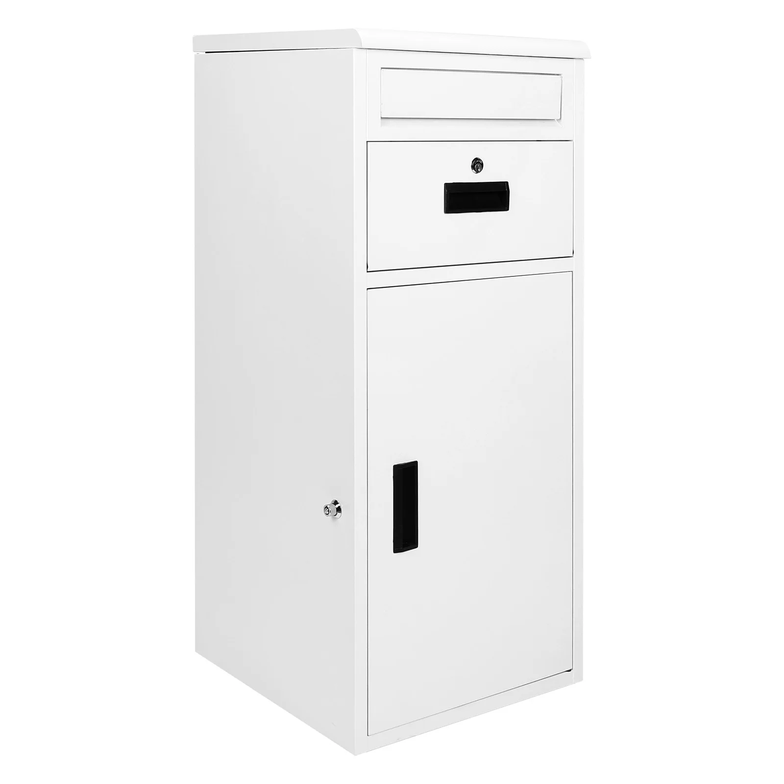 Scatola di consegna del pacchetto con serratura Consegna del pacchetto esterno per la casa del portico (Bianco)